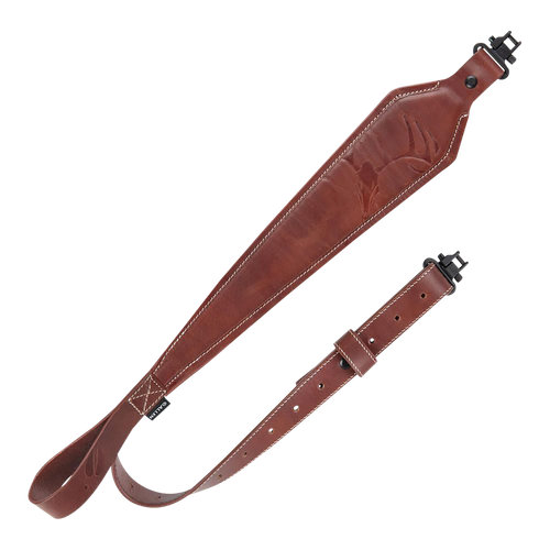 Heritage Cases 8510 Deer Deboss  Brown Leather 28"-35" OAL Rifle