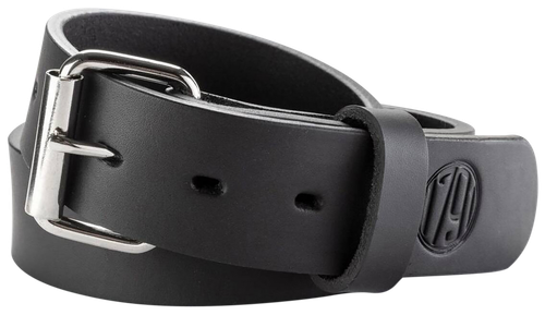 1791 Gunleather BLT014448SBLA 01  Gun Belt Stealth Black Leather 44/48 1.50" Wide Buckle Closure
