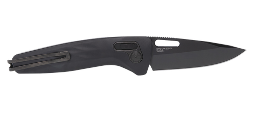 S.O.G SOG12730357 One-Zero XR 3.10" Folding Plain Black Chrome Cryo CPM S35VN Steel Blade Black Sculpted Aluminum Handle Includes Pocket Clip