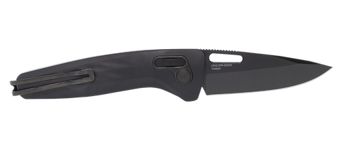 S.O.G SOG12730357 One-Zero XR 3.10" Folding Plain Black Chrome Cryo CPM S35VN Steel Blade Black Sculpted Aluminum Handle Includes Pocket Clip