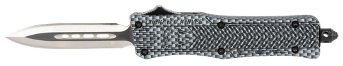 CobraTec Knives SCFCTK1SDADNS CTK-1  Small 2.75" OTF Dagger Plain D2 Steel Blade/Carbon Fiber Aluminum Handle Features Glass Breaker Includes Pocket Clip