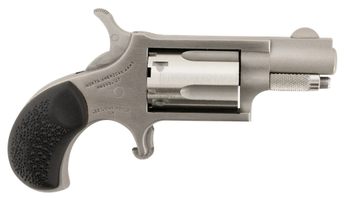 North American Arms 22LRGRCHS Mini-Revolver Carry Combo 22 LR 5 rd 1.13" Barrel, Stainless Steel Barrel/Cylinder/Frame, Black Rubber Grip, Includes Exclusive Holster Package