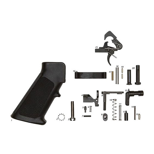 AR-15 LOWER PARTS KIT WITH GRIP W/ QMS TRIGGER