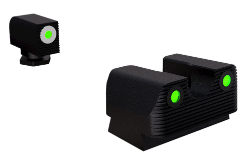 Rival Arms RA2B231G Night Sights for G42/G43/G48  Green Tritium White Outline Front Sight-Green Tritium Black Outline Rear Sight