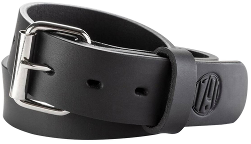 1791 Gunleather BLT014650SBLA 01  Gun Belt Stealth Black Leather 46/50 1.50" Wide Buckle Closure
