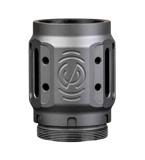 SilencerCo AC5451 Charlie MAAD Brake 2.0 Black Anodized Aluminum 2.23" OAL 1.68" Diameter