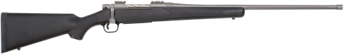 Mossberg 28135 Patriot  Full Size 300 Win Mag 3+1 24" Stainless Cerakote Fluted Barrel, Stainless Cerakote Receiver Drilled & Tapped, Black Fixed Synthetic Stock, Right Hand