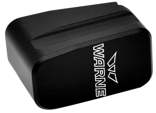Warne MEG43X2BLK Magazine Extension  made of 6061-T6 Aluminum with Hardcoat Anodized Black Finish for Glock 43X, 48 Magazines (Adds 2rds)