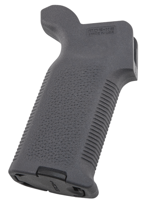 Magpul MAG522-GRY MOE-K2 Grip Aggressive Textured Gray Polymer for AR-15, AR-10, M4, M16, M110, SR25