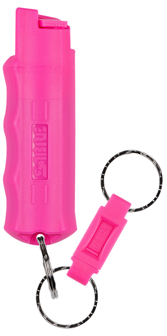 Sabre HCNBCF02 Pepper Spray Red USA Formula Spray 25Bursts Range 10ft Pink