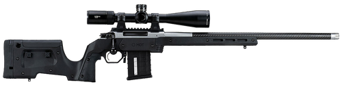 Mdt Sporting Goods Inc 104690BLK XRS Chassis Black Aluminum Core with Polymer Panels, Adj. Cheekrest, M-LOK Forend, Interchangeable Grips, AICS Mag Compatible, Fits Short Action Howa 1500