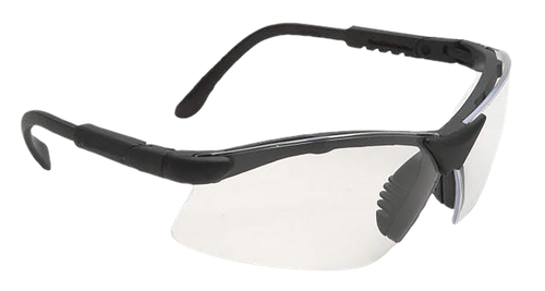 Radians RV0110CS Revelation Shooting Glasses Adult Clear Lens Anti-Fog Black Frame