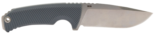 S.O.G SOG17060243 Tellus FX 4.20" Fixed Clip Point Plain Stonewashed Cryo 440C SS Blade, Wolf Gray Textured GRN Handle, Blister Pack