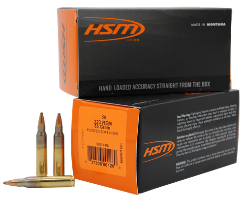 HSM 2232 Varmint  *Remanufactured 223 Rem 55 gr Soft Point 50 Per Box/10 Case