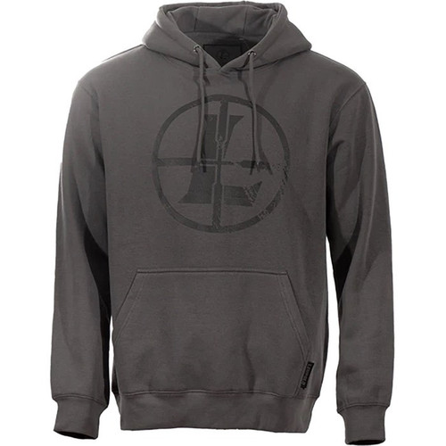 DISTRESSED RETICLE HOODIE XX LARGE GUNMETAL