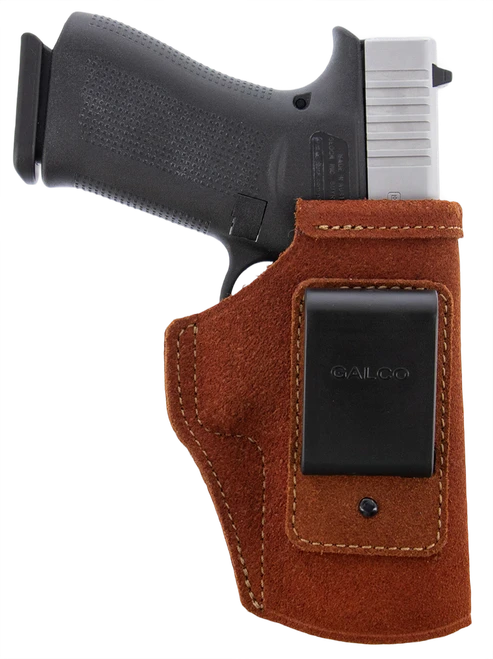 Galco STO286R Stow-N-Go  IWB Natural Steerhide Fits Glock 26 Gen3-5 Right Hand
