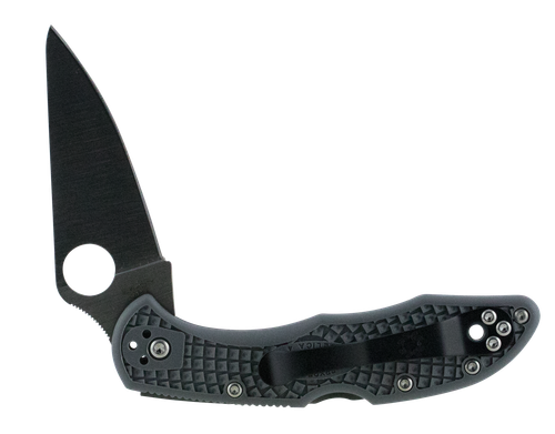 Spyderco C11FPGY Delica 4 Lightweight 2.88" Folding Drop Point Plain VG-10 SS Blade Gray FRN Handle Includes Pocket Clip