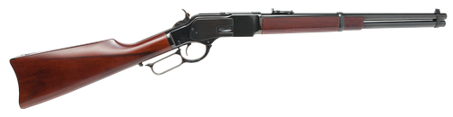 Cimarron CA2057AS1 1873 US Marshal Indian Territory Carbine 357 Mag 9+1 18.50" Blued Round Barrel, Fixed Walnut Stock