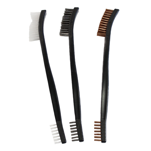 Birchwood Casey 41104 Utility Brushes Bronze/Nylon/Stainless Steel 3 Pack