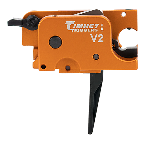 Timney Triggers SCORPIONST  V2 9mm Orange/Black Straight Fits CZ Scorpion
