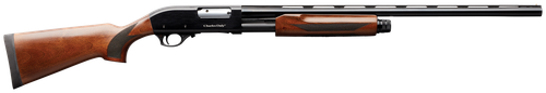 Charles Daly 930199 301 Full Size 12 Gauge Pump 3" 4+1 28" Blued Vent Rib Barrel, Black Anodized Aluminum Grooved Receiver, Fixed Gloss Wood Stock, Right Hand