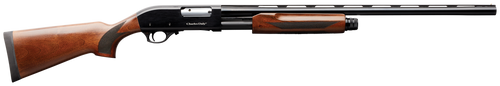 Charles Daly 930199 301 Full Size 12 Gauge Pump 3" 4+1 28" Blued Vent Rib Barrel, Black Anodized Aluminum Grooved Receiver, Fixed Gloss Wood Stock, Right Hand