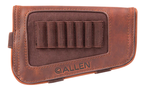 Allen 8517 New Castle Buttstock Cartridge Carrier Brown Leather 7rd Rifle Buttstock Mount