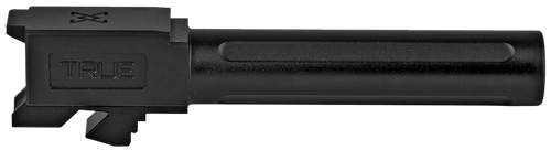 True Precision Inc TPG19BXBL Glock  9mm Luger 4" Fluted Black Nitride Stainless Steel, Fits Glock 45/19X/19 Gen1-5
