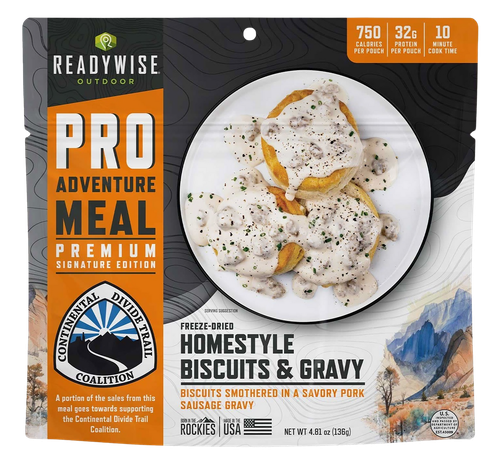 Wise Foods RW05403 Pro Meal Biscuits and Gravy 2 Servings 6 Per Case