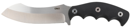 CRKT 2866 Catchall  5.51" Fixed Sheepsfoot Plain Brushed Satin 8Cr13MoV SS Blade/Black GRN w/Rubber Overlay Handle Includes Sheath