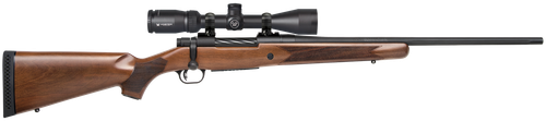Mossberg 28059 Patriot  25-06 Rem Caliber with 5+1 Capacity, 22" Fluted Barrel, Matte Blued Metal Finish & Walnut Stock Right Hand (Full Size) Includes Vortex Crossfire II 3-9x40mm Scope