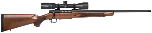 Mossberg 28059 Patriot  25-06 Rem Caliber with 5+1 Capacity, 22" Fluted Barrel, Matte Blued Metal Finish & Walnut Stock Right Hand (Full Size) Includes Vortex Crossfire II 3-9x40mm Scope