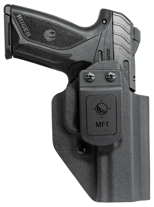 Mission First Tactical HRUSEC9AIWBABL Appendix Holster IWB/OWB Black Polymer Belt Clip Fits Ruger Security-9 Ambidextrous