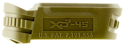 Springfield Armory XDS5002MFDE Backstrap Sleeve  made of Polymer with Flat Dark Earth & 1 Piece Design for 45 ACP Springfield XD-S with #2 Backstrap & 3.30" Barrel