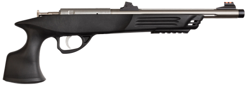Crickett KSA796 Hunter Adult 22 WMR 1rd 9" Threaded Single Shot Stainless Barrel, Black Synthetic Grips