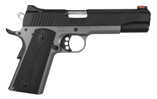 Kimber Mfg.,inc 3700693CA Custom LW Shadow Ghost (MA) 45 ACP 8+1 5" KimPro Black Stainless Steel Slide Double-Diamond Checkered Rubber Grip