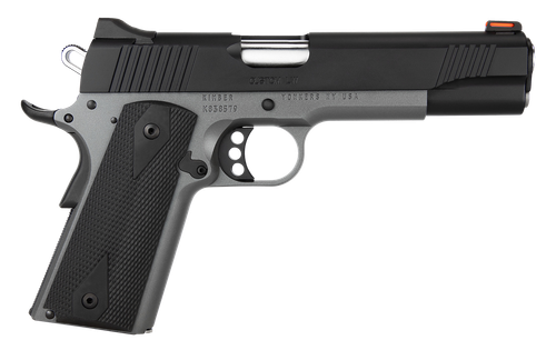 Kimber Mfg.,inc 3700693CA Custom LW Shadow Ghost (MA) 45 ACP 8+1 5" KimPro Black Stainless Steel Slide Double-Diamond Checkered Rubber Grip