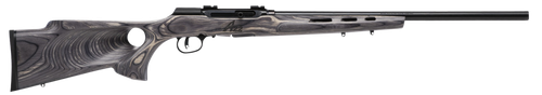 Savage Arms 47221 A Series Target Full Size 22 WMR 10+1 22" High Luster Heavy Target Barrel, High Luster Drilled & Tapped Carbon Steel Receiver, Gray Thumbhole Laminate Stock, Right Hand