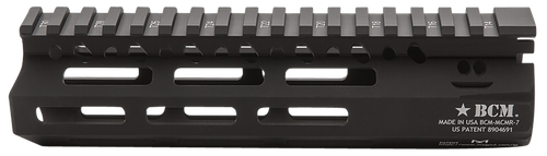BCM MCMR7556BLK BCMGunfighter MCMR 7" M-LOK, Free-Floating Style Made of Aluminum with Black Anodized Finish for AR-Platform