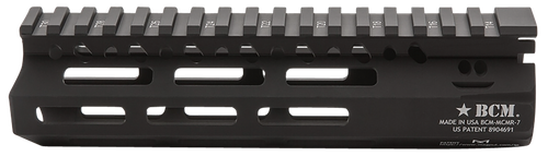 BCM MCMR7556BLK BCMGunfighter MCMR 7" M-LOK, Free-Floating Style Made of Aluminum with Black Anodized Finish for AR-Platform