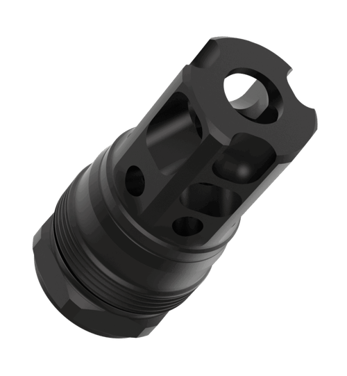Liberty Precision Machine LPM-2010 Liberty Bell Muzzle Brake Black Stainless Steel 5/8"x24 Threads 1.70"