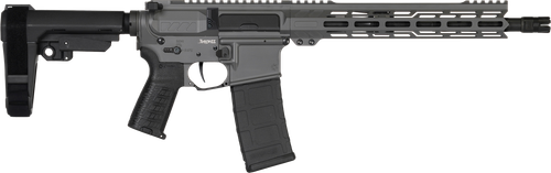 CMMG 30AB20FTNG Banshee MK4 300 Blackout 30+1 12.50" Black Nitride Medium Taper Threaded Barrel, EML 7" M-LOK Handguards, Tungsten Cerakote Aluminum Picatinny Rail Receiver, CMMG Zeroed Grips