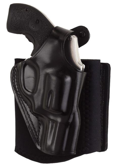 Galco AG600RB Ankle Glove  Fits Ankles up to 13" Black Leather Hook & Loop Compatible w/ Sig P365/P365 SAS/Glock 42 Right Hand