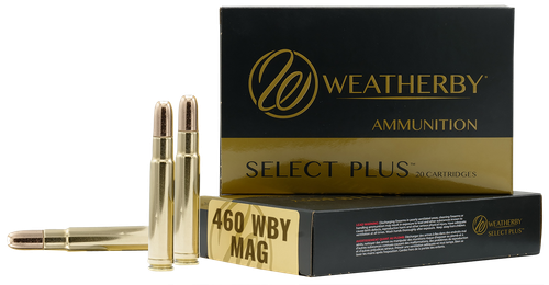 Weatherby B460450TSX Select Plus  460WthbyMag 450gr Barnes TSX Lead Free 20 Per Box/10 Case
