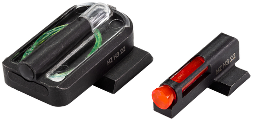 HiViz SFHFD21 FastDot  H3  Red/Fiber Optic Green Tritium Black Frame Fits Springfield Hellcat Pro
