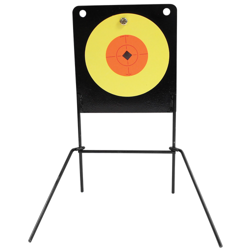 Birchwood Casey 47652 World of Targets Spoiler Alert Rimfire Pistol/Rifle Orange/Yellow AR400 Steel
