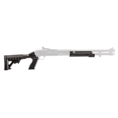 Archangel AA500 Tactical Pistol Grip Stock  Black Synthetic 6 Position forMossberg 500, 590