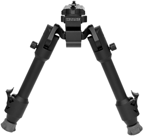 Warne 7904M Skyline Precision Bipod  Folding Black Aluminum/Steel