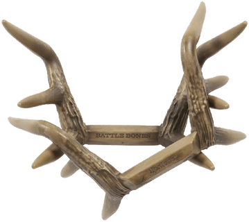 Flextone FLX-FLXDR064 Battle Bones Rattling Antlers Attracts Deer Species Brown