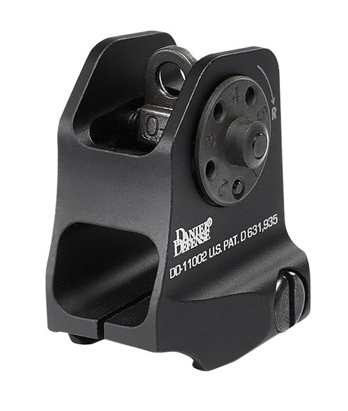 Daniel Defense 1906411002 A1.5 Fixed Rear Sight  Black Hardcoat Anodized Fixed Rear Sight
